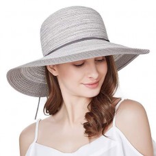 Mujer Floppy Sun Hat Summer Wide Brim Beach Cap Foldable Cotton Straw Hat  eb-57788537